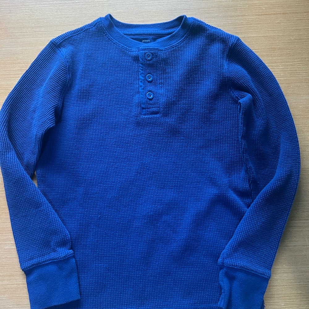 Primary Kids Blue Long Sleeve Shirt
